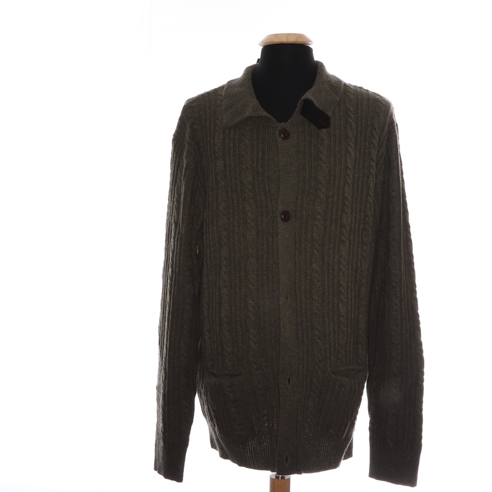 Cesarani Green Button Front Sweater XXL